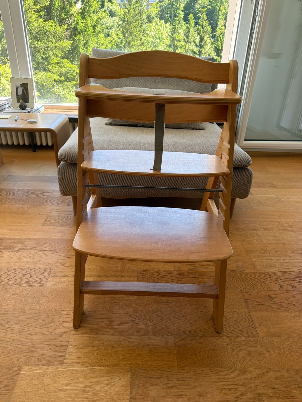 Hauck Seggioloni: Hauck Kinder Hochstuhl helles Holz mit Tablett – Usato da Nussbaumen AG venduto da normajeanbaker 1