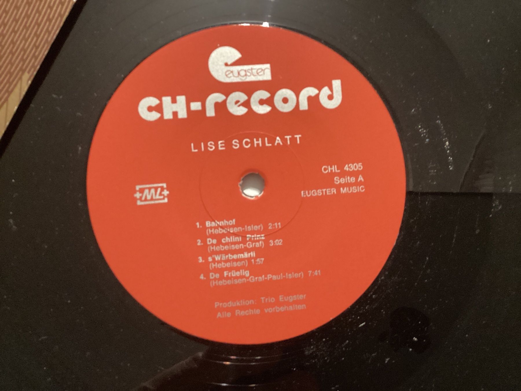 Vinyles: Lise Schlatt LP – D'occasion à Gutenswil par Hamzian 1