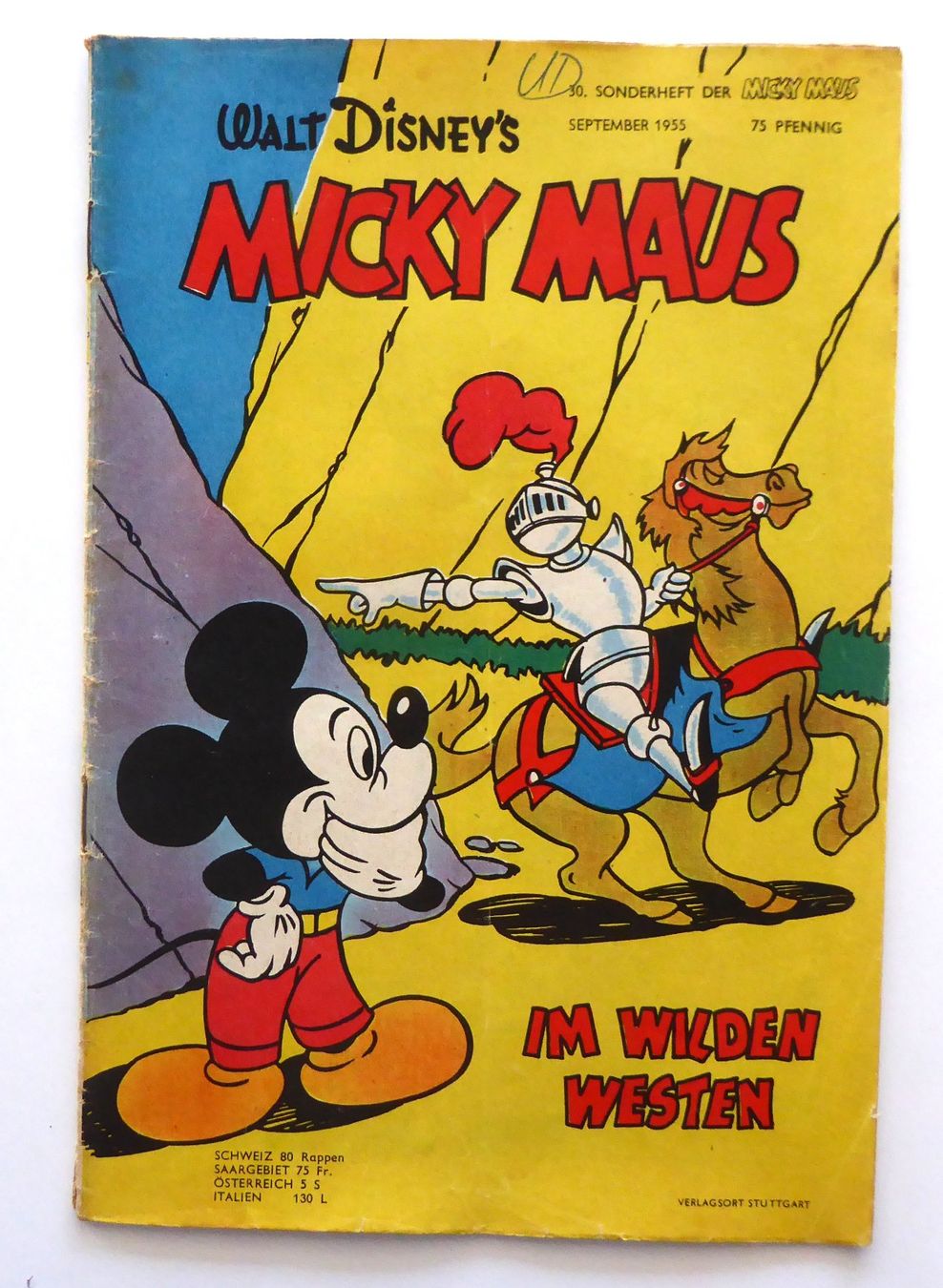 Fumetti: WD Micky Maus 30. Sonderheft September 1955 – Usato da Aesch BL venduto da Kauri1