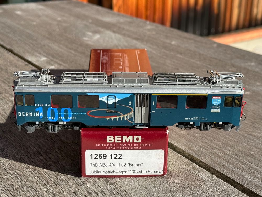 RhB Bemo ABe 4/4 52 100 Jahre Bernina LED SOUND H0m (Gebraucht) in ...