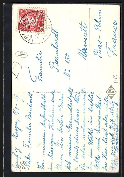 Cartoline postali: AK Trogen, Das Kurheim Martens, 1937 – Usato da Berlin venduto da bartko-reher 1