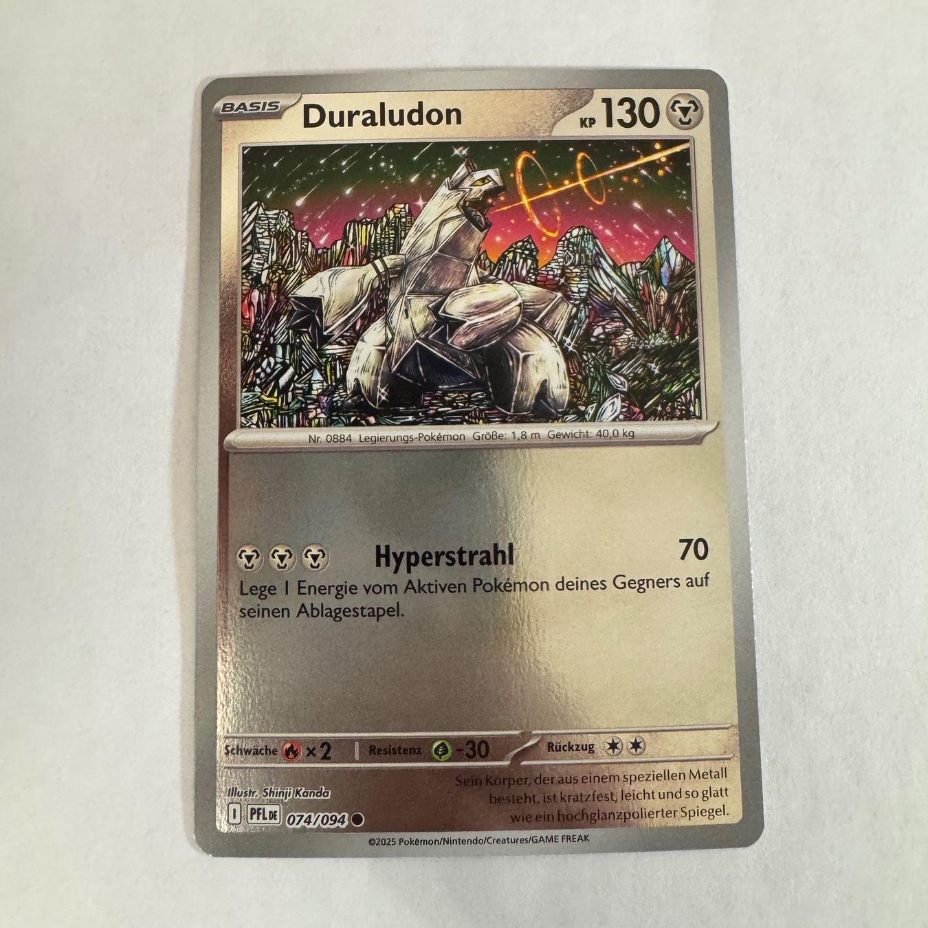 Pokémon Sammelbilder & Trading cards: Pokémon PFL - Duraludon - 74 / 94 - DE – Neu (gemäss Beschreibung) aus Staad SG von miaCards