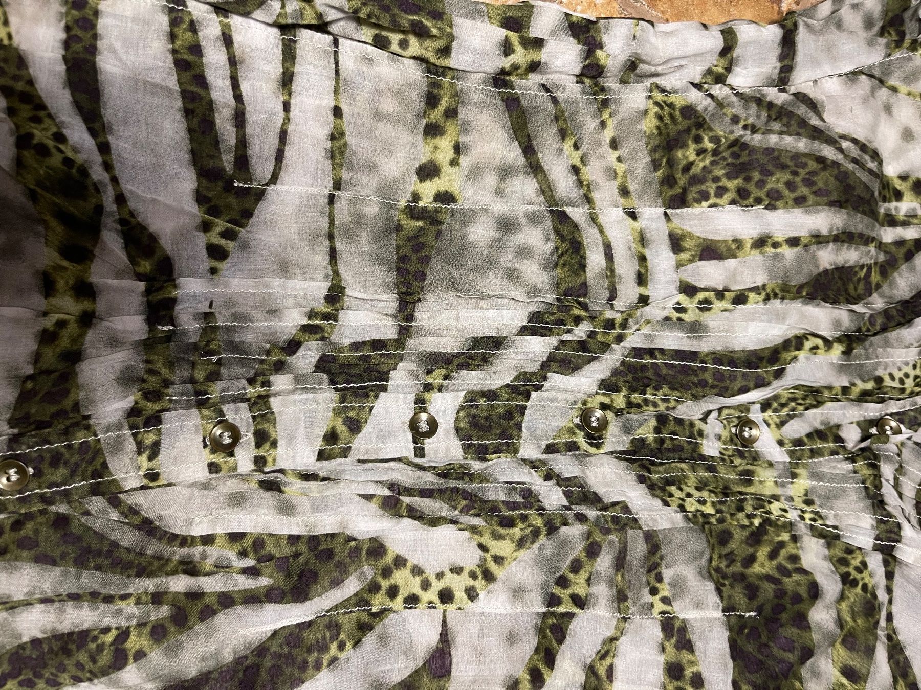 Blusen: Exklusiv Camicia lunga-zebrato-cotone con seta-tgS/M – Neu (gemäss Beschreibung) aus Gordevio von LanaZimm 6