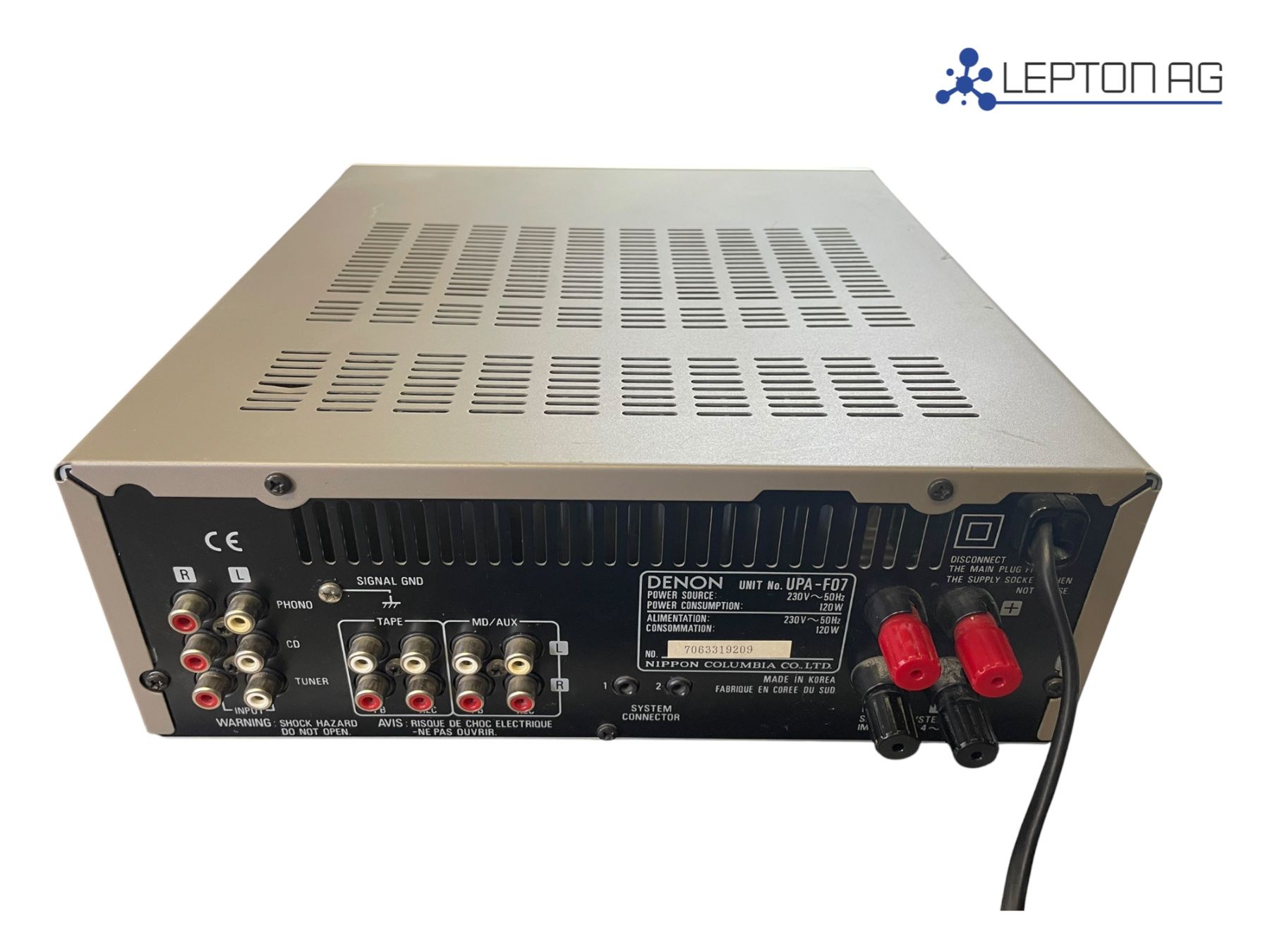 Denon Amplificatori: DENON Integrated Stereo Amplifier UPA-F07 – Usato da Niederdorf venduto da LeptonAG 2