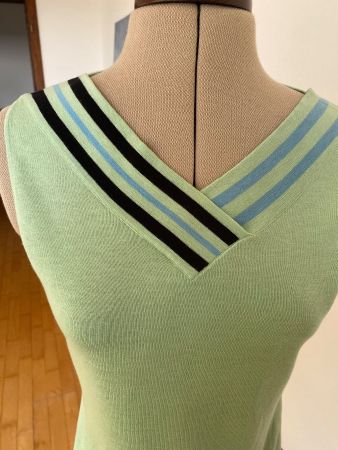 Top sans manches Eric Bompard taille S coton et cachemire