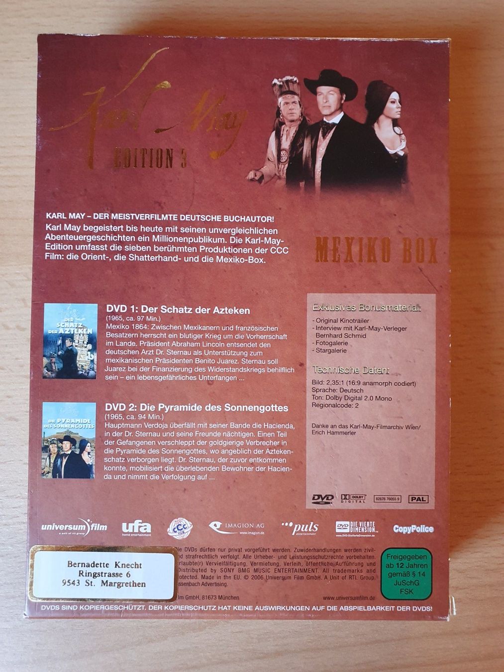 Alle DVDs: DVD Karl May Edition 3 - Mexiko Box – Gebraucht aus St. Margarethen TG von Schachmatt 1