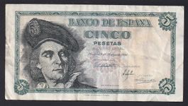 Spanien 5 Pesetas 1948