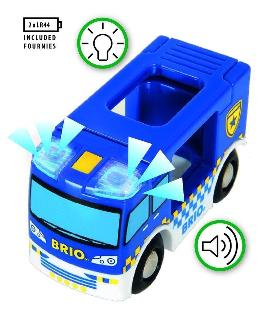 Brio Spielzeuge: Brio Polizeiwagen mit Licht und Sound – Neu und originalverpackt aus Malters von leif 1