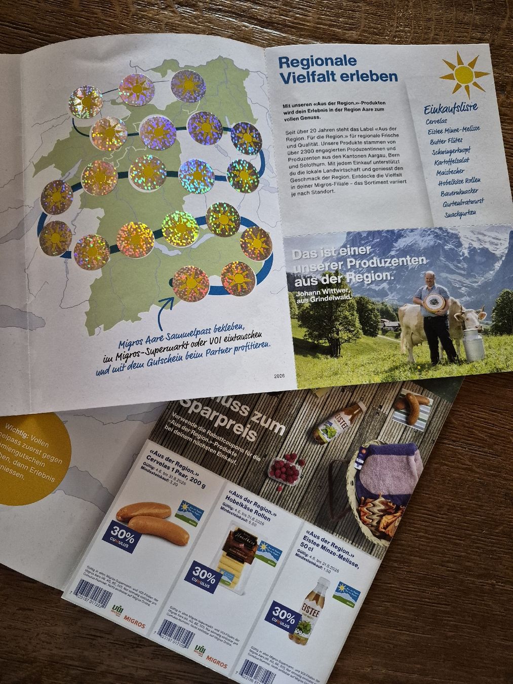 Migros Timbres & points: 2 x voller Migros Aare Sammelpass – Neuf (Voir description) à Vordemwald par Esel04
