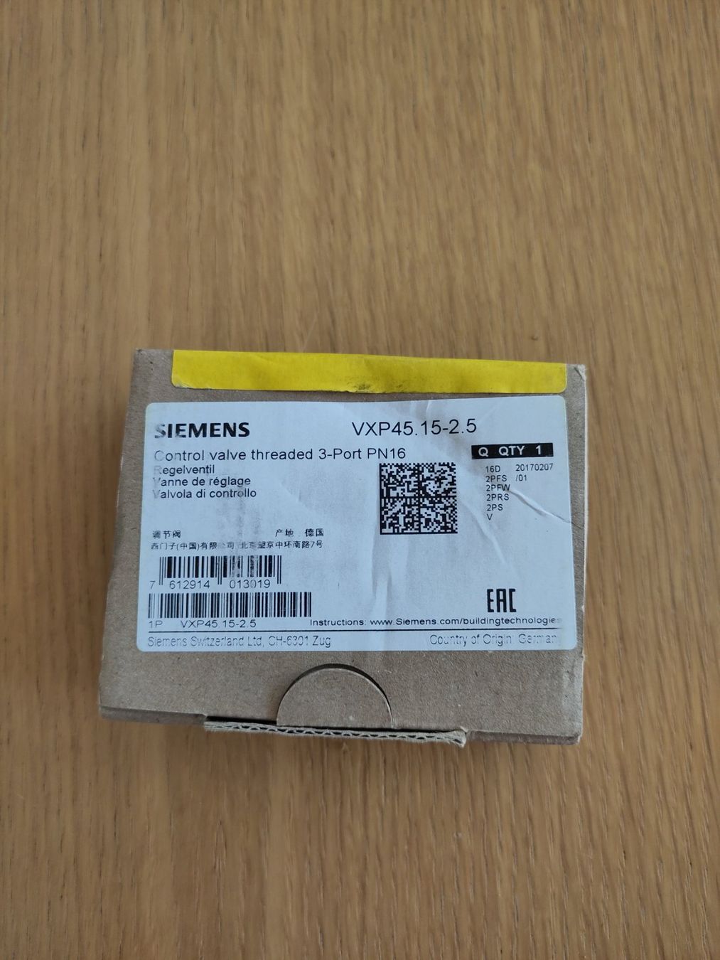 Siemens Radiatori: Siemens Dreiwegventil VXP45.15-2.5 – Nuovo (secondo la descrizione) da Cham venduto da QS-Service