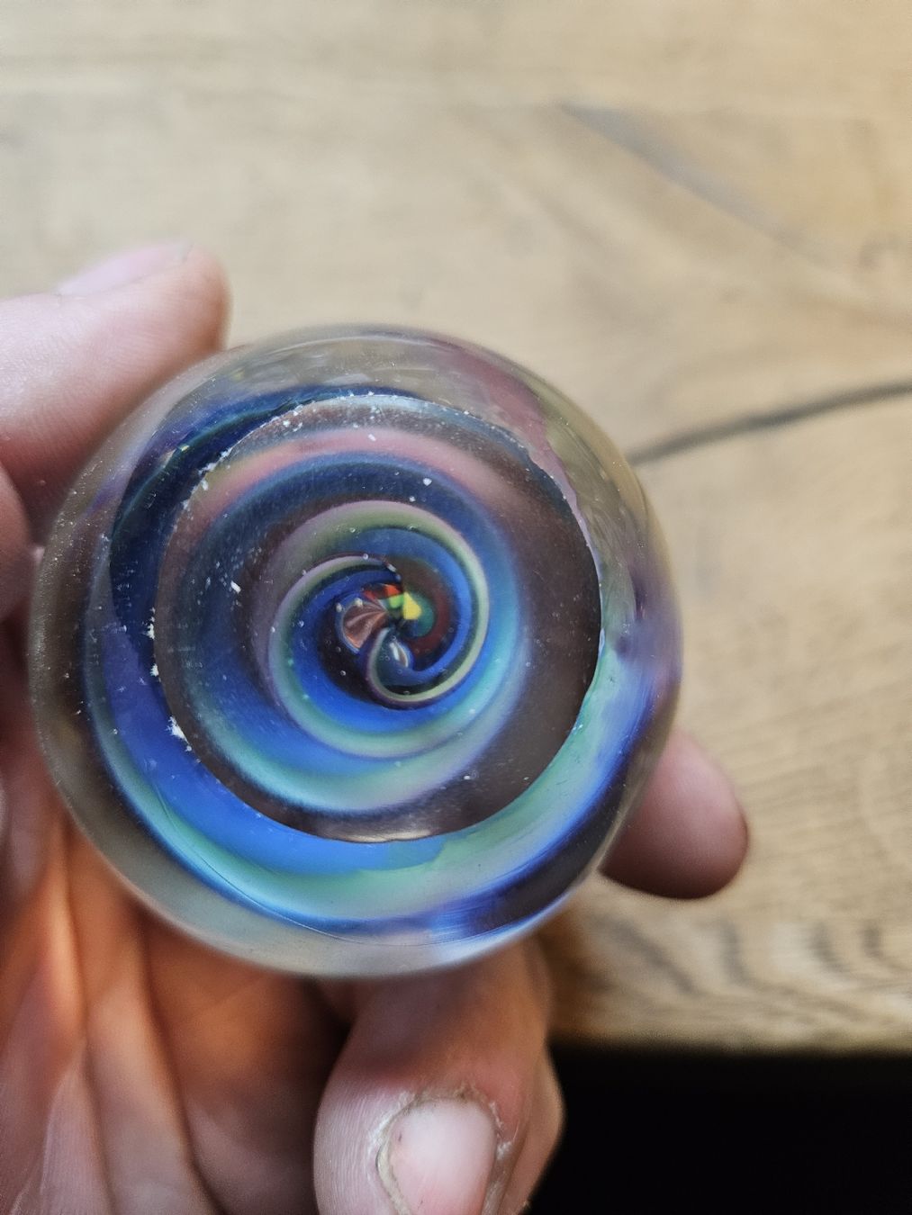 Bicchieri: Glaskugel mit Farbspirale, Durchmesser 6 cm (V) – Usato da Rorschach venduto da TimelessTrading 1