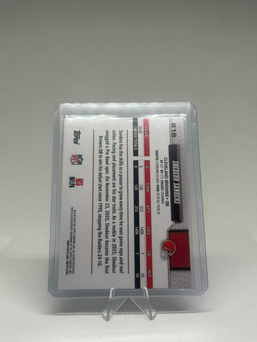 Topps Carte collezionabili: Topps Flagship - Shedeurs Sander Union Jack Blue Rainbow – Nuovo (secondo la descrizione) da Reichenburg venduto da dialedincards 1