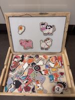 Magnettafel und Kreidetafel