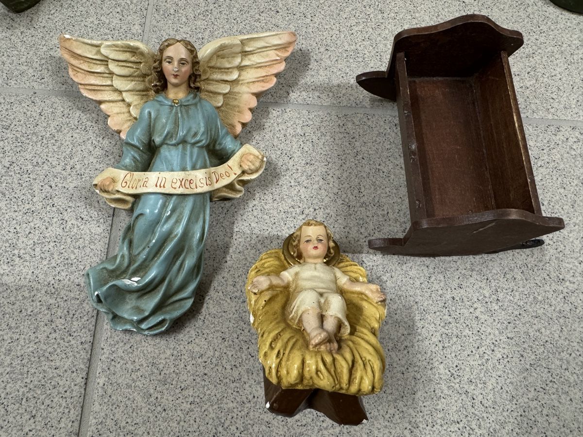 Statuette: Krippenfiguren Keramik,20-teilig – Usato da Felsberg venduto da kat_v2cm 1