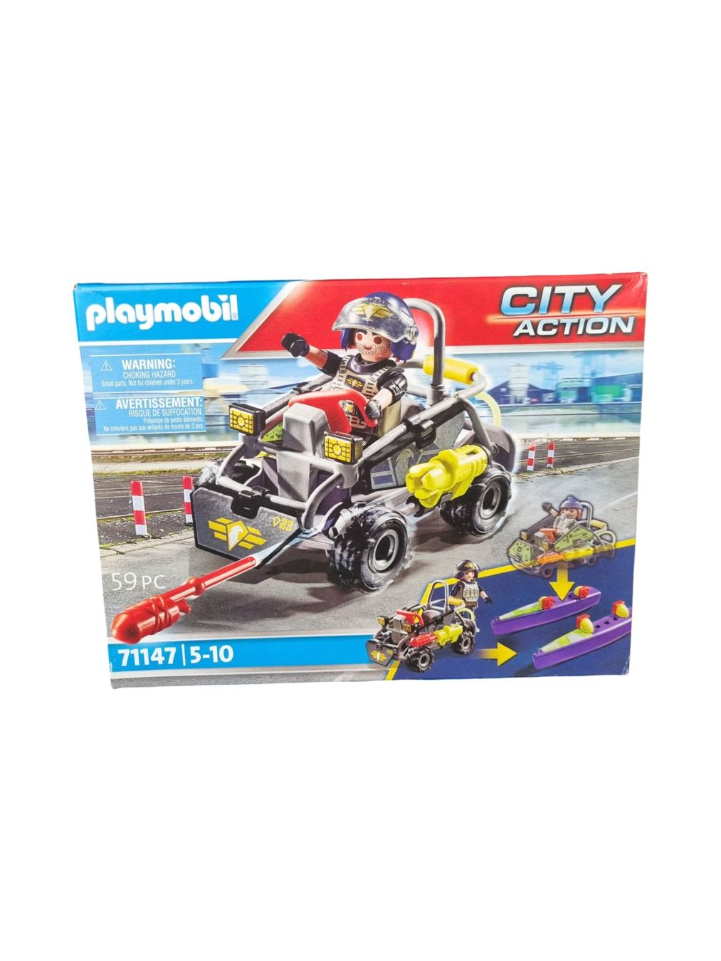 Playmobil Giocattoli: PLAYMOBILE SWAT-Multi-Terrain-Quad – Usato da Wangen b. Olten venduto da Restwert_Wangen