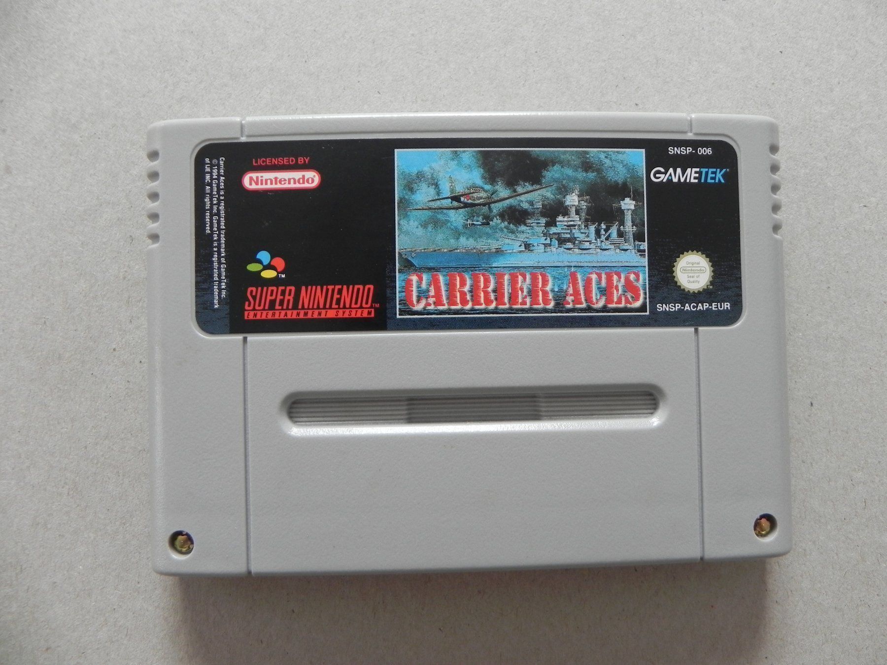 Nintendo Giochi: Super Nintendo SNES Game Carrier Aces – Usato da Siebnen venduto da krimsie