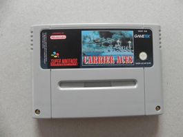 Super Nintendo SNES Game Carrier Aces