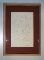 Hans Erni, Luzern, Lithografie Nr. 3 von 20, 1960 gerahmt