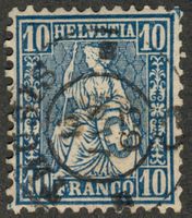 CH - Sitz. Helvetia - Zst. Nr. 31 - Thusis GR