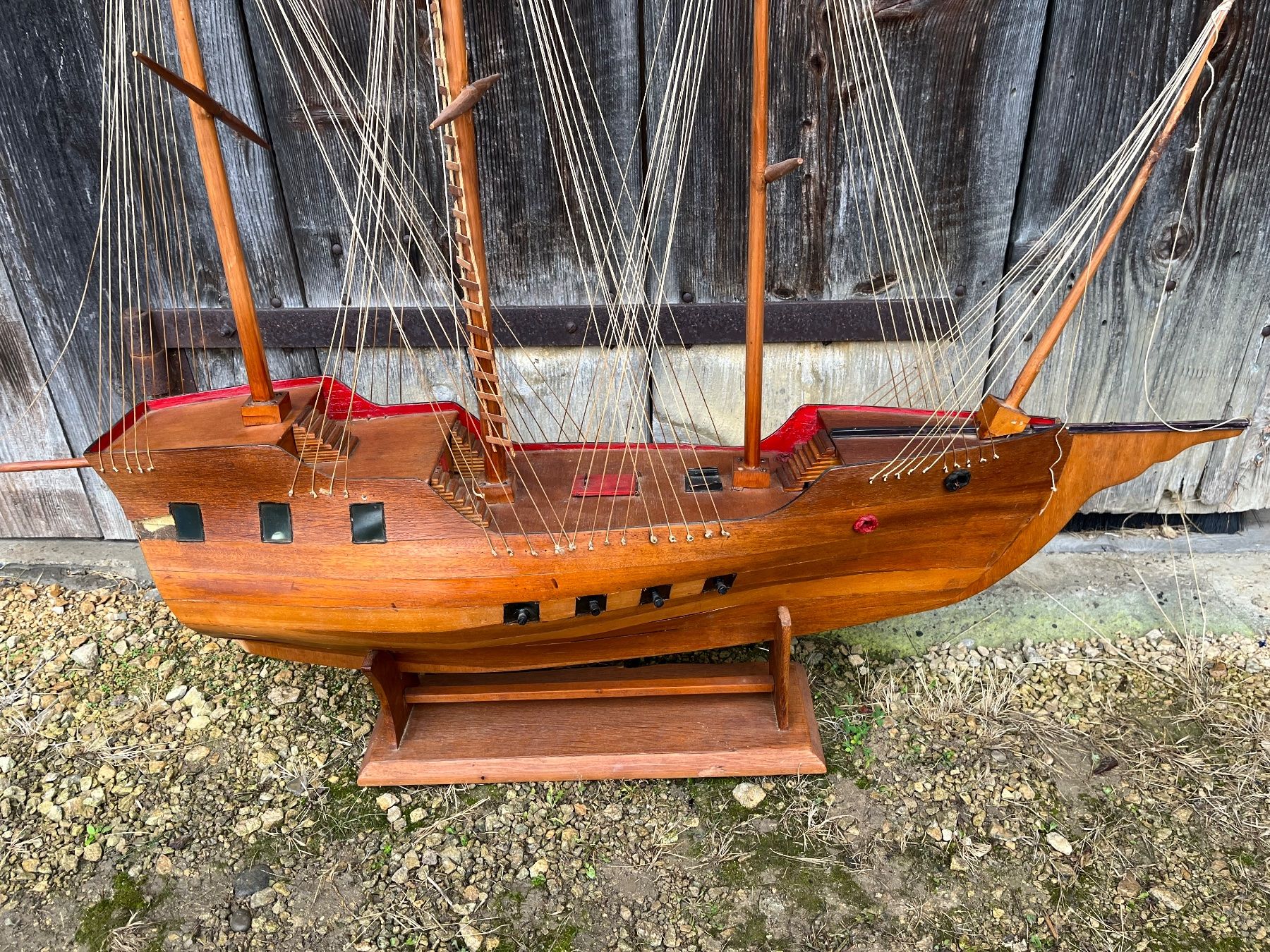 Modellbausätze & Standmodelle: Grosses älteres Holz-Modellschiff, 4-Master – Gebraucht aus Rünenberg von  2
