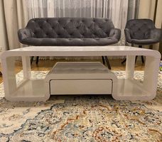 Salontisch hochglanz weiss