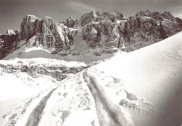 Passo Gardena, Grödner Joch, Gruppo Sella, datata 1959