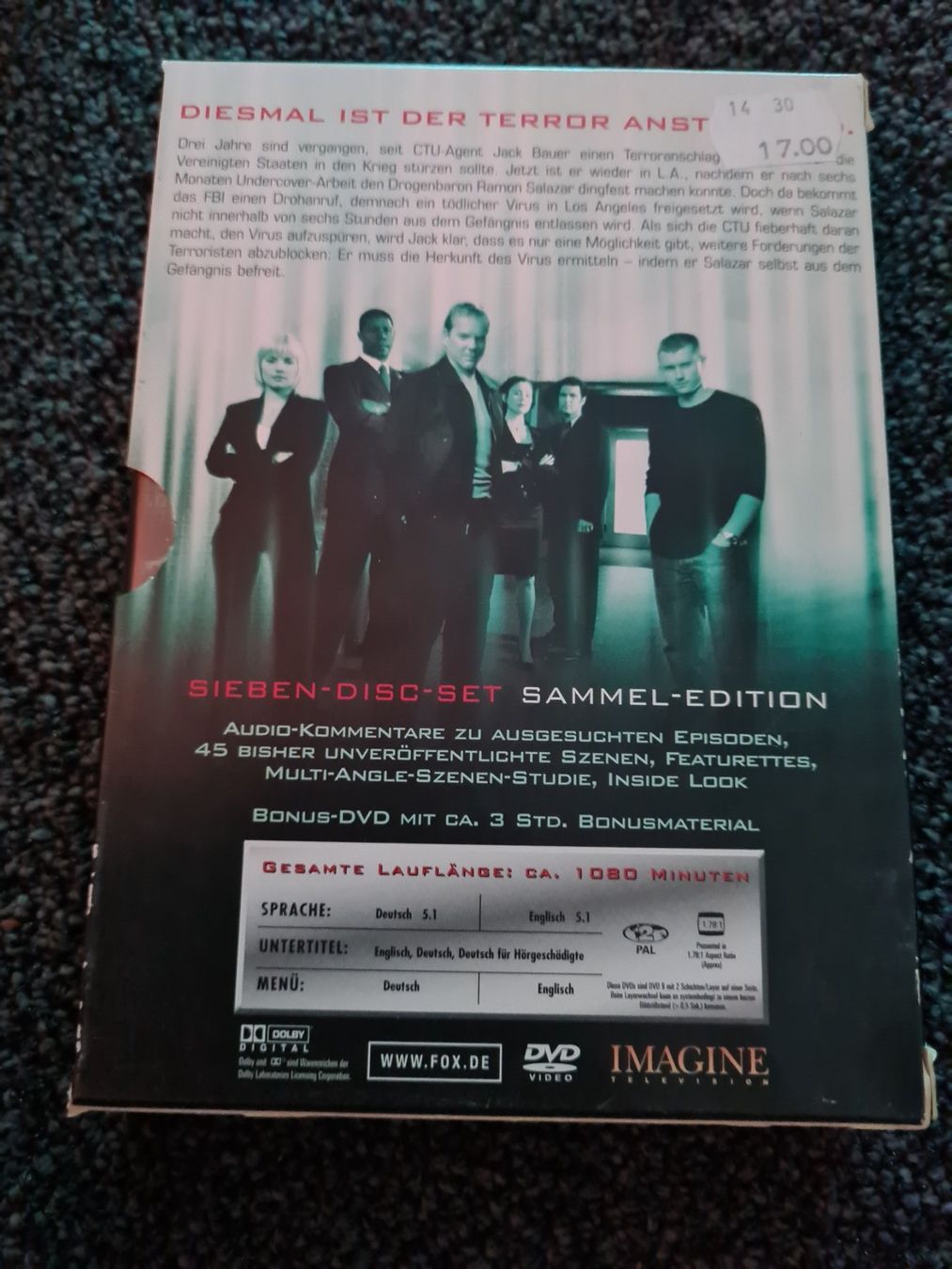 Tutti i DVDs: 24 STAFFEL 3 – Usato da Ruswil venduto da jan_bxl5 1