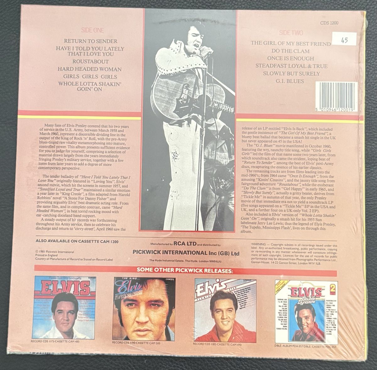 Vinyles: Elvis Presley Return to Sender Camden MINT – Neuf avec emballage d'origine à Goldach par Donpancho 3