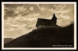 AK Arosa, Altes Kirchlein von Inner-Arosa
