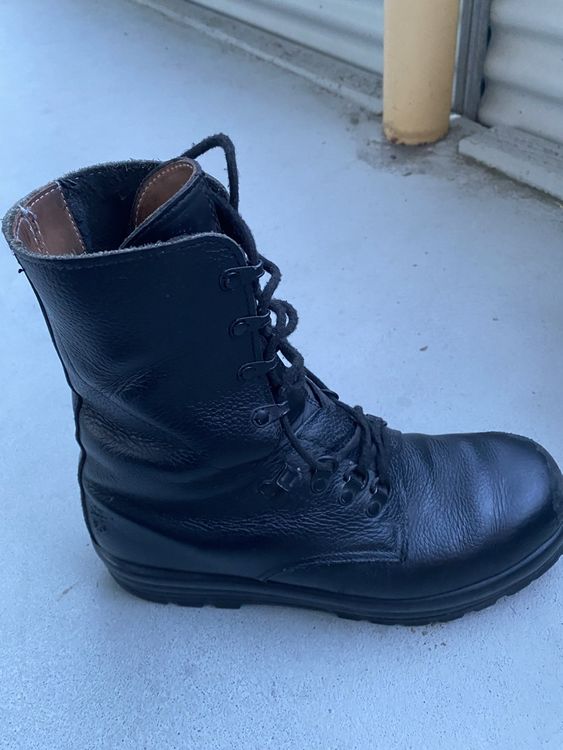 Robuste Militärstiefel 270 Gr. Ca, 43 /44 Leder Schwarz (Gebraucht) In