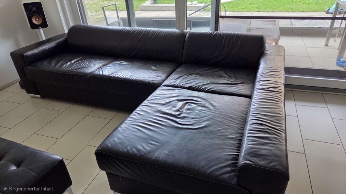 Divani: Sofa echtes Leder – Usato da Hochdorf venduto da Teig 1