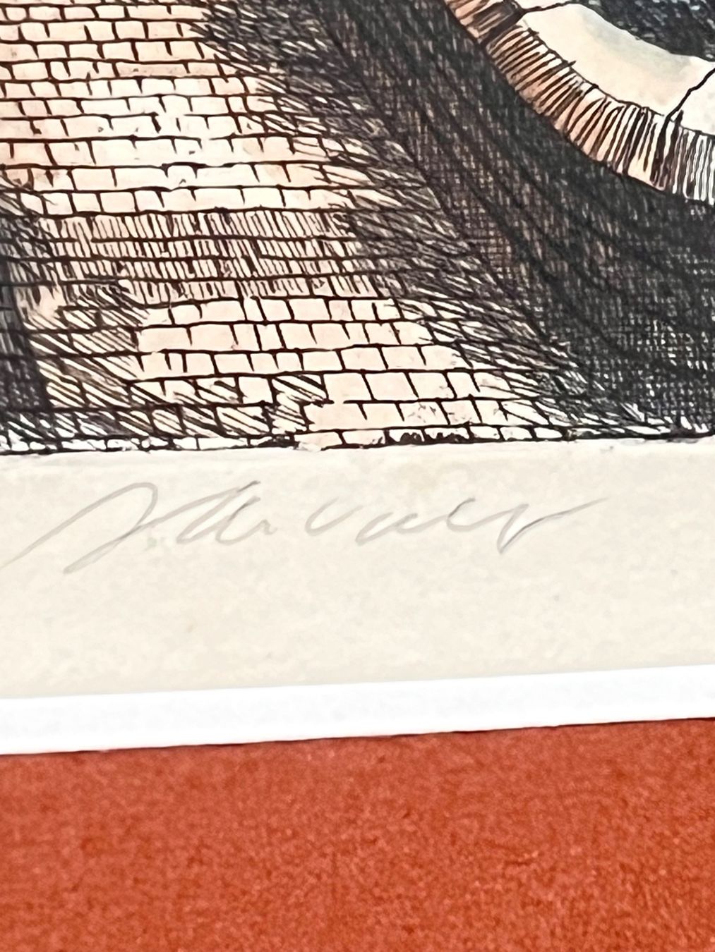 Gemälde: Signed watercolor etching – Neu (gemäss Beschreibung) aus Lausanne von NYC67 2