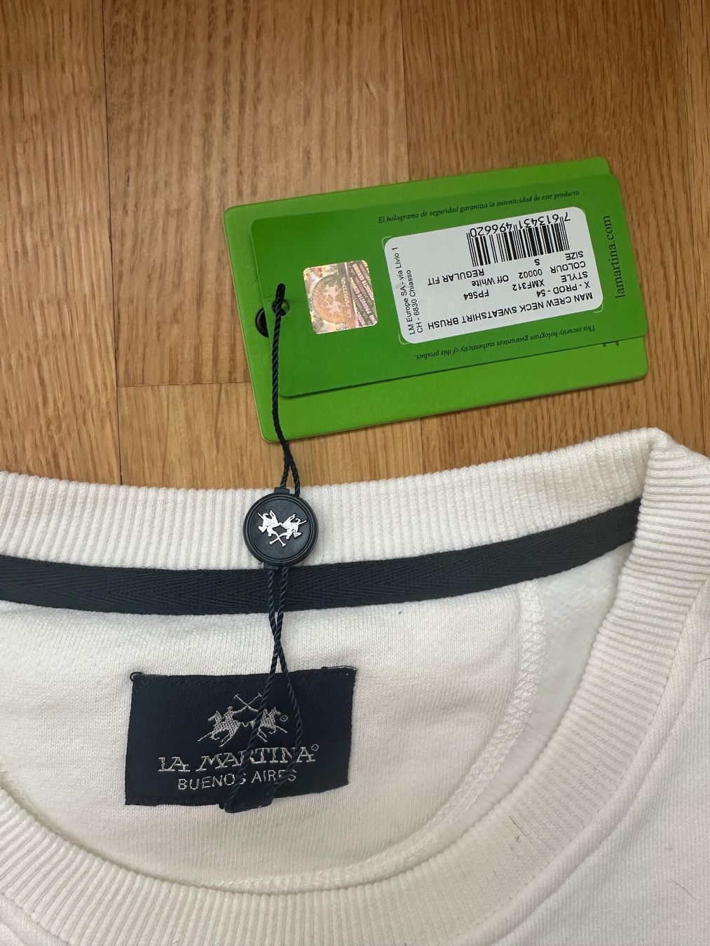 La Martina Pulls & Sweat-shirts: LA Martina Pullover weiss Grösse S neu mit Etikett – Neuf avec emballage d'origine à Unterägeri par StefanGekko 3
