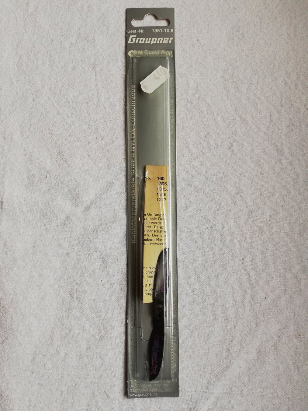 Graupner RC Modellbau: Graupner CAM slim Propeller Best.Nr. 1361.10.8 – Neu und originalverpackt aus Flüh von AMS-Modellbau