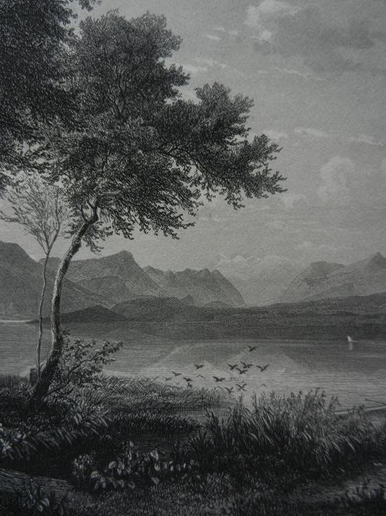 Incisioni: Zugersee von Cham aus – Usato da Risch venduto da Rischli15 4