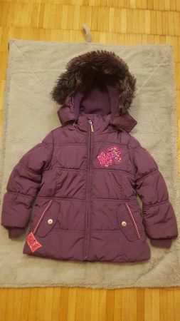Outburst Winterjacke Jacke mit Kapuze Gr 98 violett Mädchen