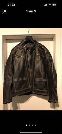 Veste moto R&S noire L