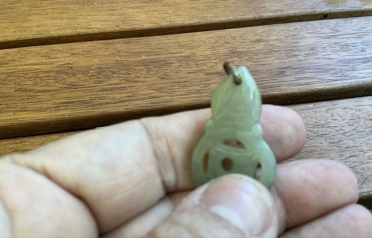 Ciondoli: Anhänger aus hellgrüner Jade – Usato da Basel venduto da Ajscha7o1 1