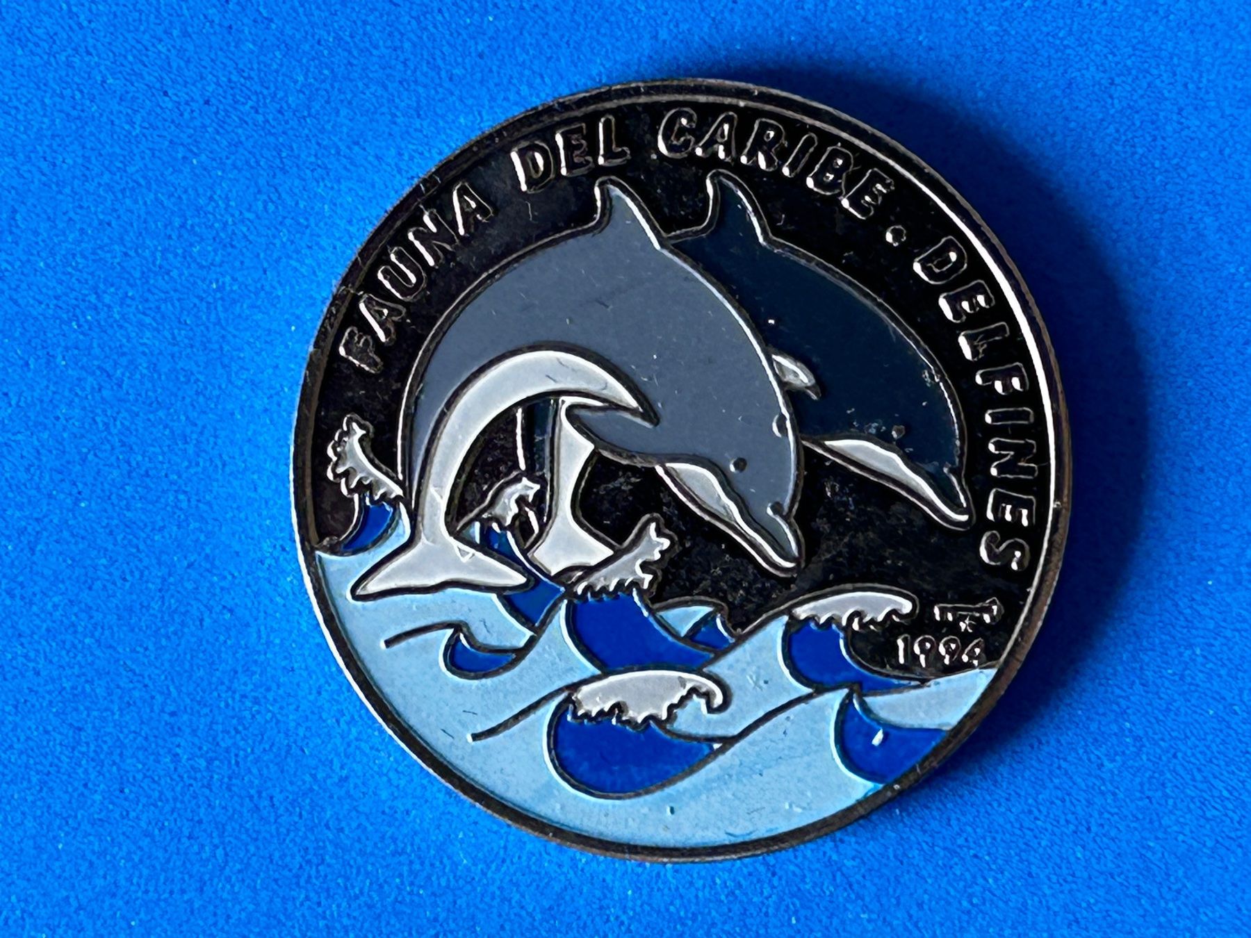 Tutti le monete: Cuba - 1 Peso (Dolphins) 1994 UNC – Nuovo (secondo la descrizione) da Corcelles NE venduto da AJKader 7