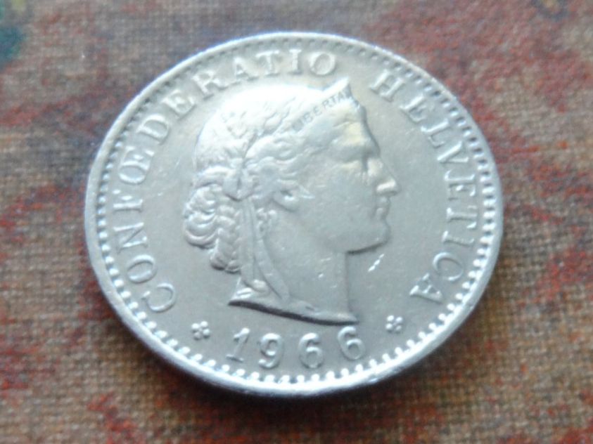 Tutti le monete: 20 Rp. 1966  (C) – Usato da Romanel-sur-Lausanne venduto da Swift13