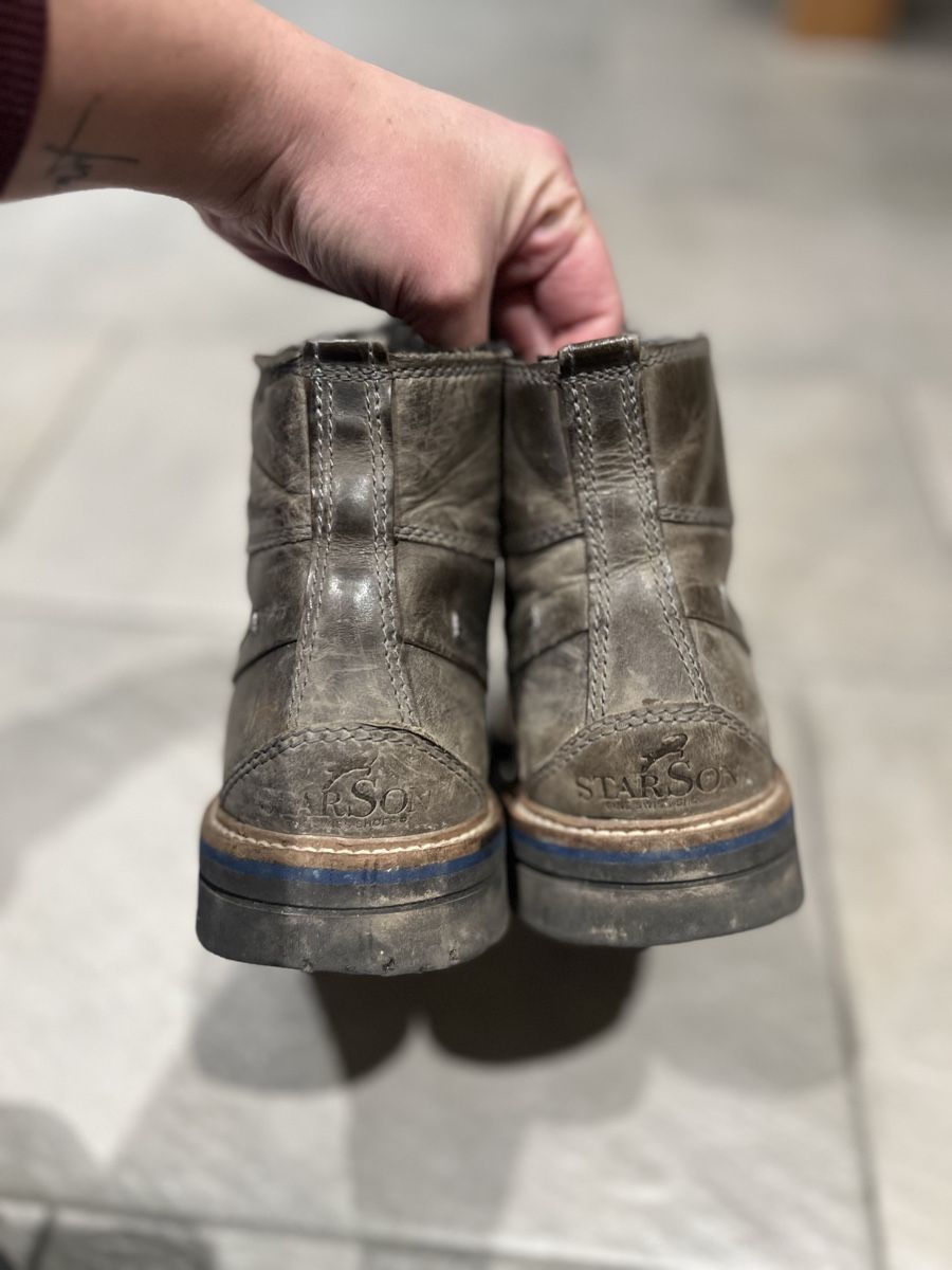 Scarpe da uomo: Starson Herren Winterstiefel, Grösse 44, Leder – Usato da Langenthal venduto da ivet7 2