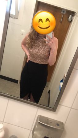 Glitzerndes Party- oder Festkleid, Grösse S