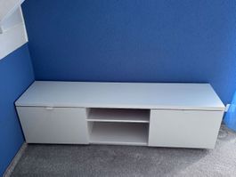 Sideboard weiss 2 Tueren 2 offene Faecher guter Zustand