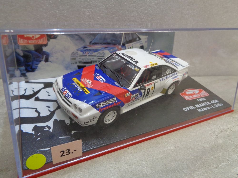 Altaya IXO Opel Manta 400 Rally villa de llanes 1986 1/43