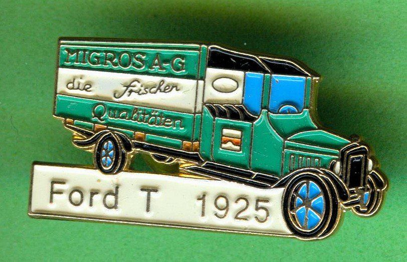 Placchette & Badge: MIGROS  Ford T  1925 – Usato da Winterthur venduto da Sammleroase