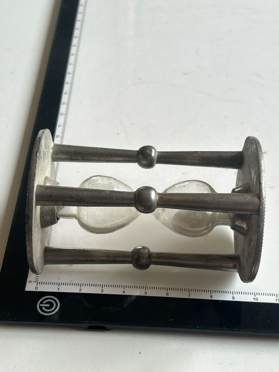 Uhren: Sanduhr Metall GlasDekor Eichenlaub (S19) – Gebraucht aus Aarau von bro_9zsg 4