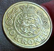DÄNEMARK 10 KRONER 1990