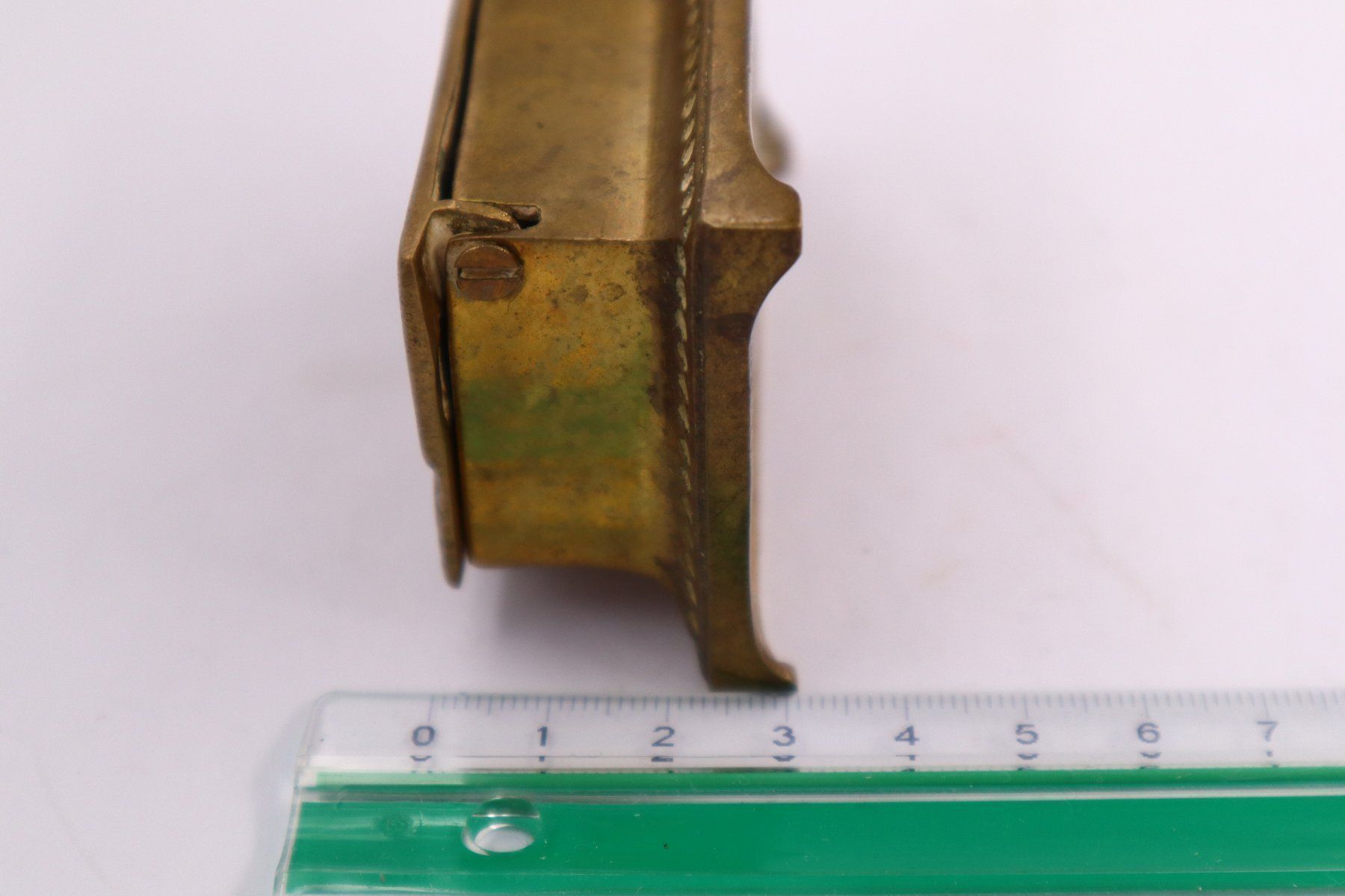 Dosen: Messing Briefmarken / Tinte Truhe/Box Klein und Solide Antik – Gebraucht aus Baden von TellsKuchenhaus 6