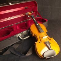 Violine 1/2 Christoph Meisel 2003, Koffer & Bogen