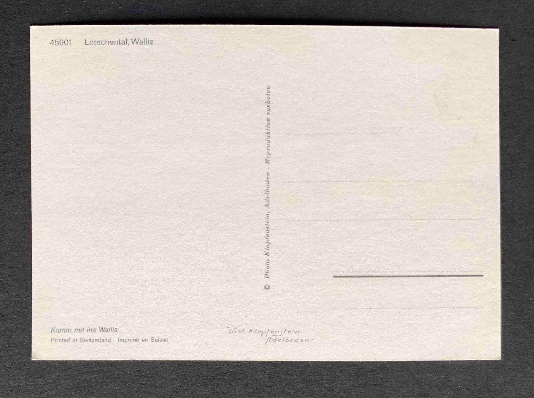 Cartoline postali: AK Telegramm aus dem Lötschental – Usato da Goldau venduto da artelier1 1